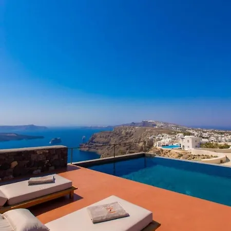Glorious Santorini Villa Villa Imrahil 2 Bedrooms Breathtaking Sea View Villa Ormos Athinios